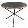 Mesa tripode con marmol barnizado de 56 cm h -45