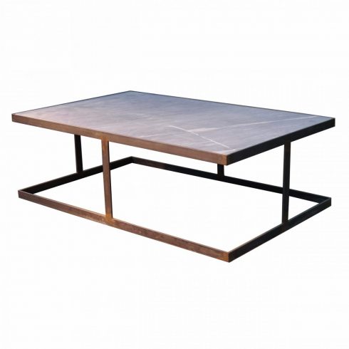 Mesa de mármol con estructura rectangular