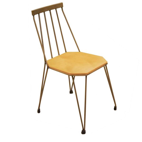 Silla estilo nórdico asiento de madera