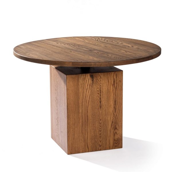 Mesa de madera rústica moderna poligonal