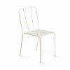 Silla contemporanea de varilla de hierro apilable