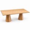 Mesa Pommard twin H75 con sobre roble boreal 220x90