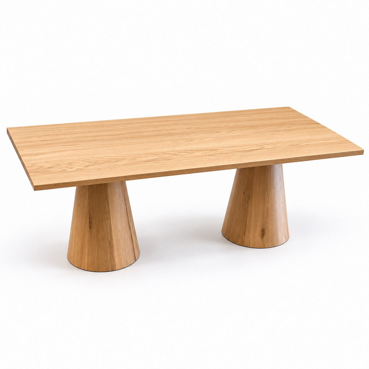 Mesa Pommard twin H75 con sobre roble boreal 220x90