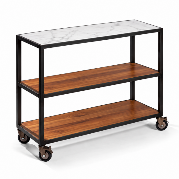carro ruedas iroco + marmol H90