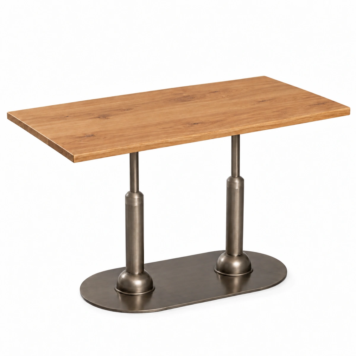 Mesa Malcontenta doble H75 con sobre de madera 120x70