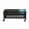 Mueble tv con ruedas y estantes