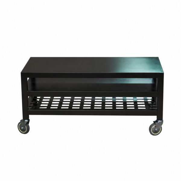 Mueble tv con ruedas y estantes