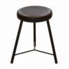 Taburete bajo masia H45 asiento tapizado